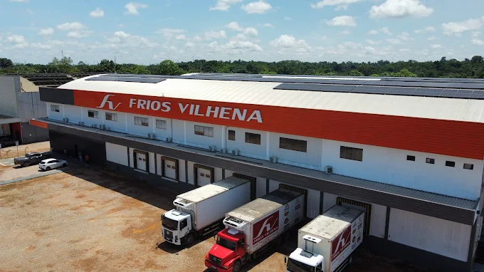 Vista aérea da Matriz Frios Vilhena